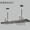 復古創意LED吧臺燭臺吊燈美式鄉村長方形設計師吊燈