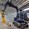 鵬神供應專業生產10-15T挖掘機加裝軌道行走輪 枕木抽換機