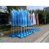 西安注水道旗出租3米5米注水旗,刀旗租賃活動展會桁架噴繪搭建